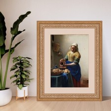 Johannes Vermeer: The Milkmaid. Vintage Fine Art Giclee Museum Gift Print