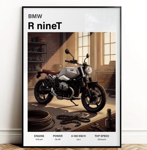 Bmw ninet poster scrambler - r,