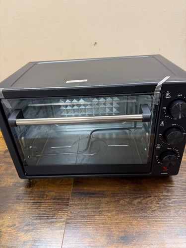 Black electric countertop - electric, oven