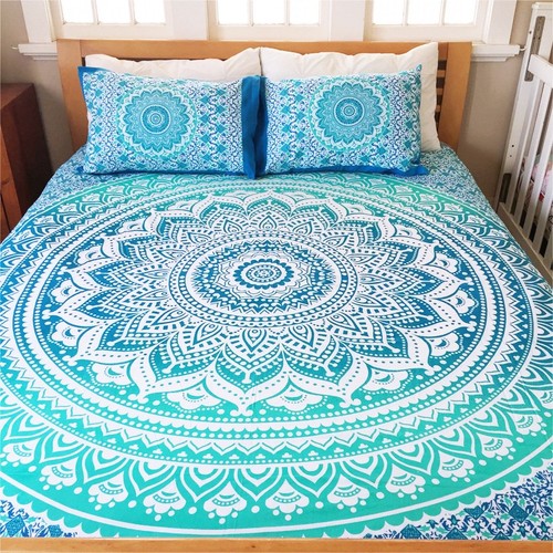 Indian ombre mandala bedding - indian,