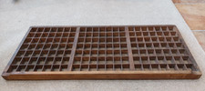 Vintage wooden printers tray