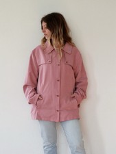 Slimma Women’s Size 18 Pink Lightweight Button Up Coat