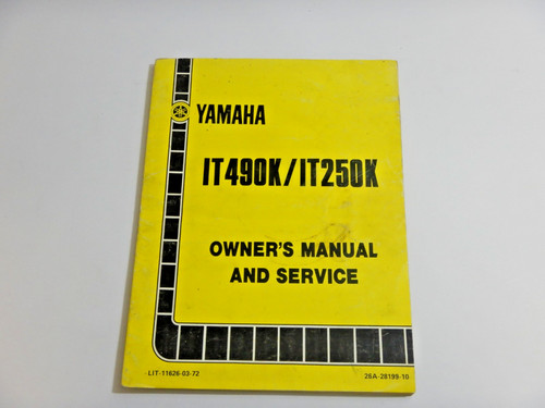 1983 yamaha it250 it490 - yamaha,