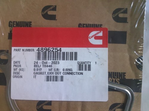 Cummins 4896254 exhaust turbo - 4896254, exhaust/turbo