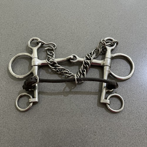Jointed pelham bit with - jointed,