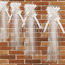 4 Pieces Wedding PEW Bows PEW
