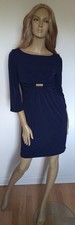 Beautiful Stretch Dress Size 12 By Ronni Nicole NWOT Blue Gold Coloured Clasp