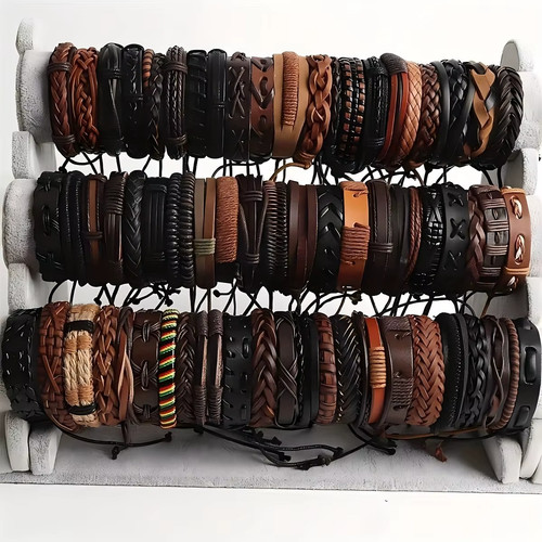 20pcs braided leather - braided,