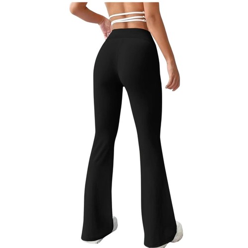 Ladies trousers flared wrinkle - flared,