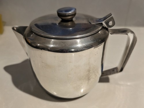 Small stainless steel teapot - steel,