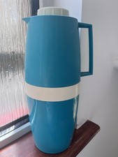 Collectable Vintage Turquoise “Vacco Jug” 1000cc Vacuum Flask c.1960s Camper Van