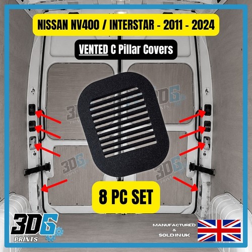 Black vented nissan nv400 - black,