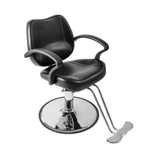 Hydraulic Leather Barber Chair Salon Hairdressing Beauty Equipment With Footrest
