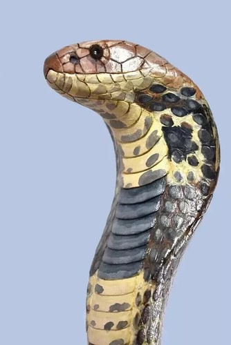 Cobra snake wooden walking - snake,