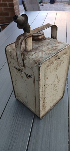 Vintage esso blue paraffin can - blue,