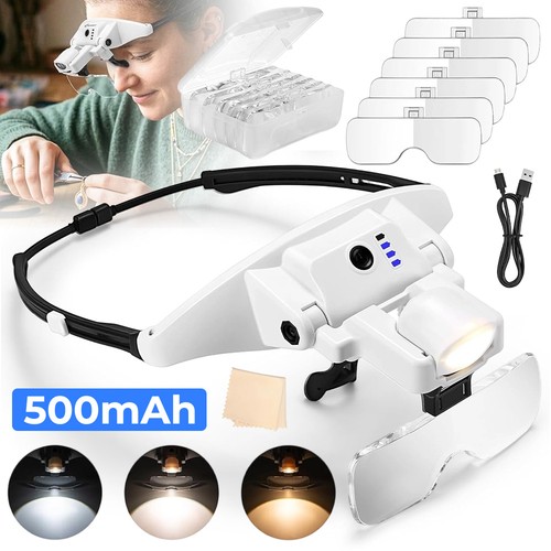 Magnifying glass headset led - magnifying,