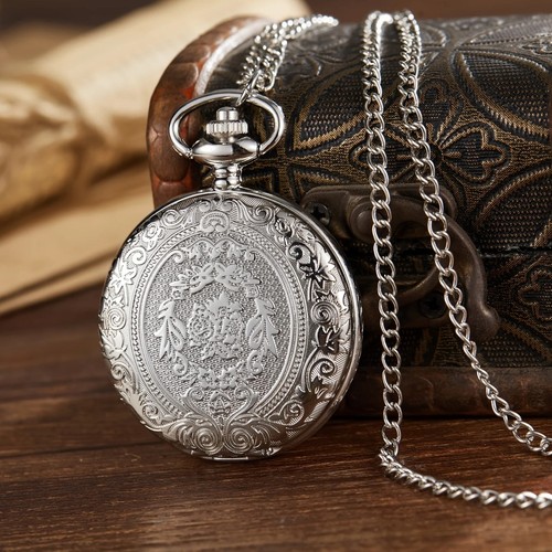 Vintage quartz silver pocket - quartz,