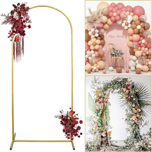Gold metal wedding arch - wedding, frame
