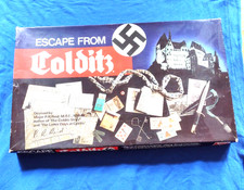 ESCAPE FROM COLDITZ VINTAGE BOARD GAME-H P GIBSON-COMPLETE-VERY GOOD CONDITION