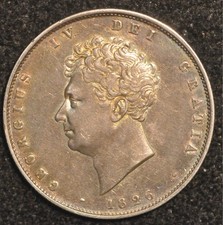 Halfcrown 1826 George IV  VF