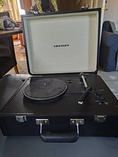 Crosley Cruiser Style 3 Speed Portable Vinyl Turntable Black Briefcase