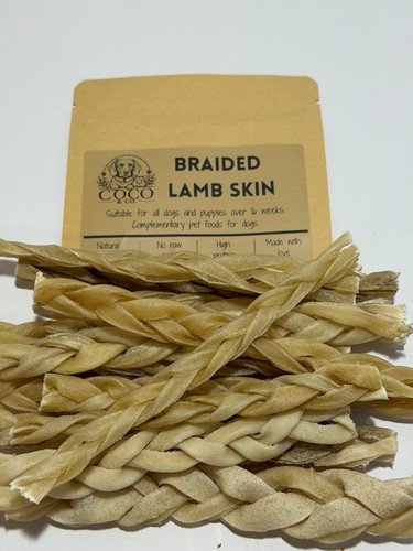 Braided lamb skin - braided,