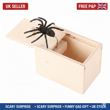 Prank Wooden Spider Scare Box