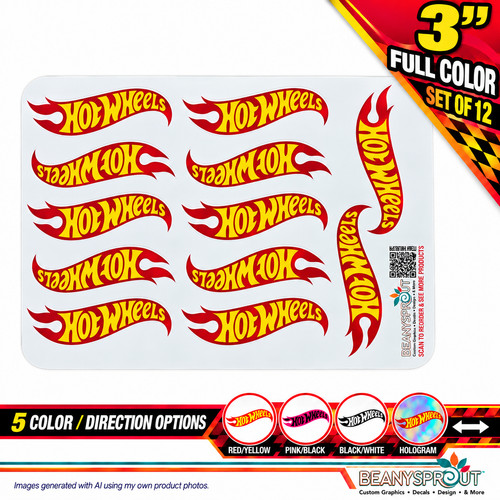 Hot wheels logo - wheels, decal