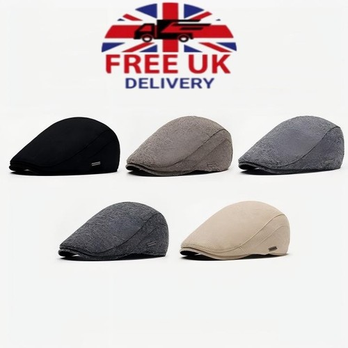 Mens flat cap newsboy - flat, hat