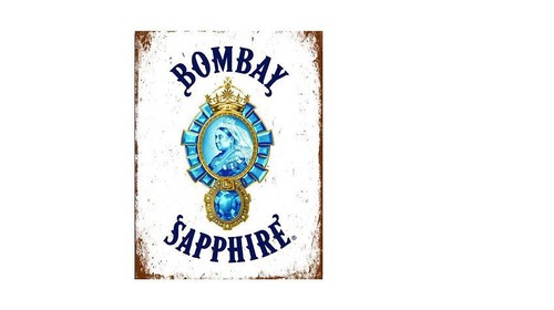 Bombay sapphire gin sign - sapphire,