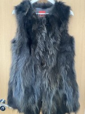 Grey Ombré style 100% Raccoon Fur Gilet