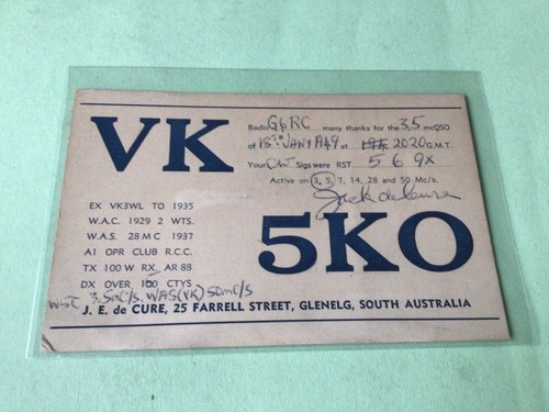Vintage qsl radio - vintage,