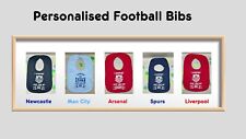 Football/Soccer Teams Personalised Novelty Bibs/ Dribble Bib Gift FREE P&P