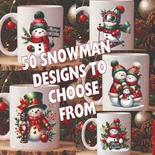 Christmas Snowman Coffee Mug -