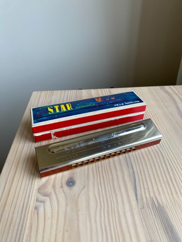 Vintage 70s star harmonica - 70s,