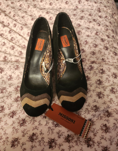 Missoni suede zigzag court - zigzag,