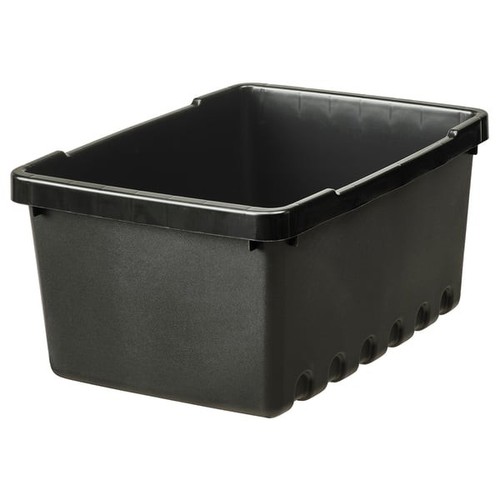 Ikea black storage box - black,