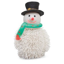 Christmas Flashing Squeezy Snowman - Gift Toy Toys Sensory Light up Glows