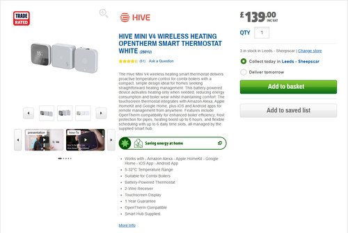 Hive mini smart wireless - hive, v4