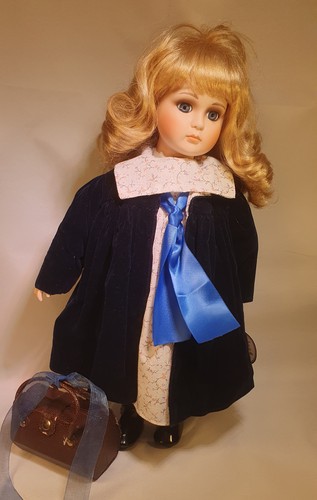 Porcelain doll - porcelain, 16"(41cm)