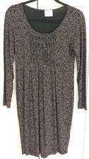 The Masai Clothing Company Jersey feel Tunic Dress black&beige 10-12 (M)