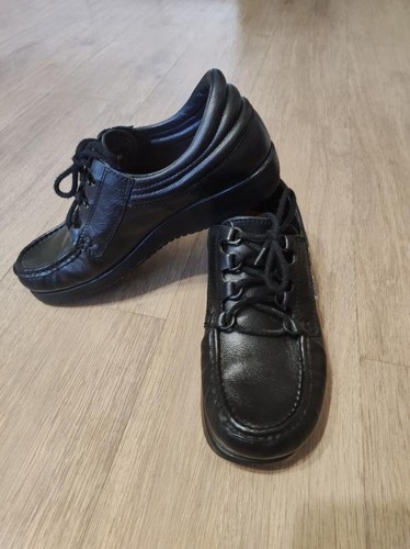 Men ecco heels black - men, leather