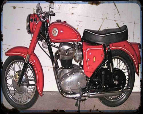 Bsa a65 star photo print - a4,