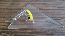 Vintage Angle-Line Plastic Adjustable Set Square - old Draftsman / Engineer tool