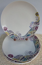 Denby Monsoon Cosmic 4x Dinner Service Plates -28.5cm -Excellent Condition