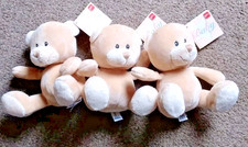 Job Lot 3× Suki Baby Beige Teddy Bears 15cm – Plush Soft Toys – CLEARANCE!