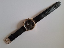 Michael Kors Men's Chronograph Gage Black Leather Strap Watch MK8535 RRP £249