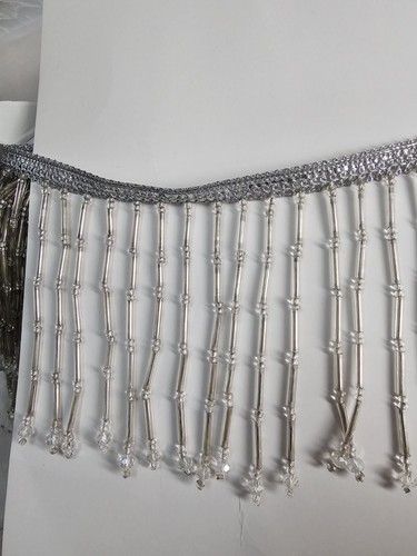 Yard sliver clear beaded - /,