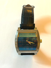 Swiss Explorer - Large Gents black and silver with vivid blue dial - Untested