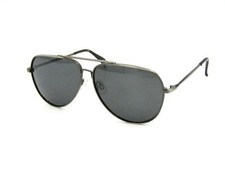 Ben Sherman GEORGE Polarized Aviator Sunglasses, Gunmetal / Gray. 60-13-143 #160
